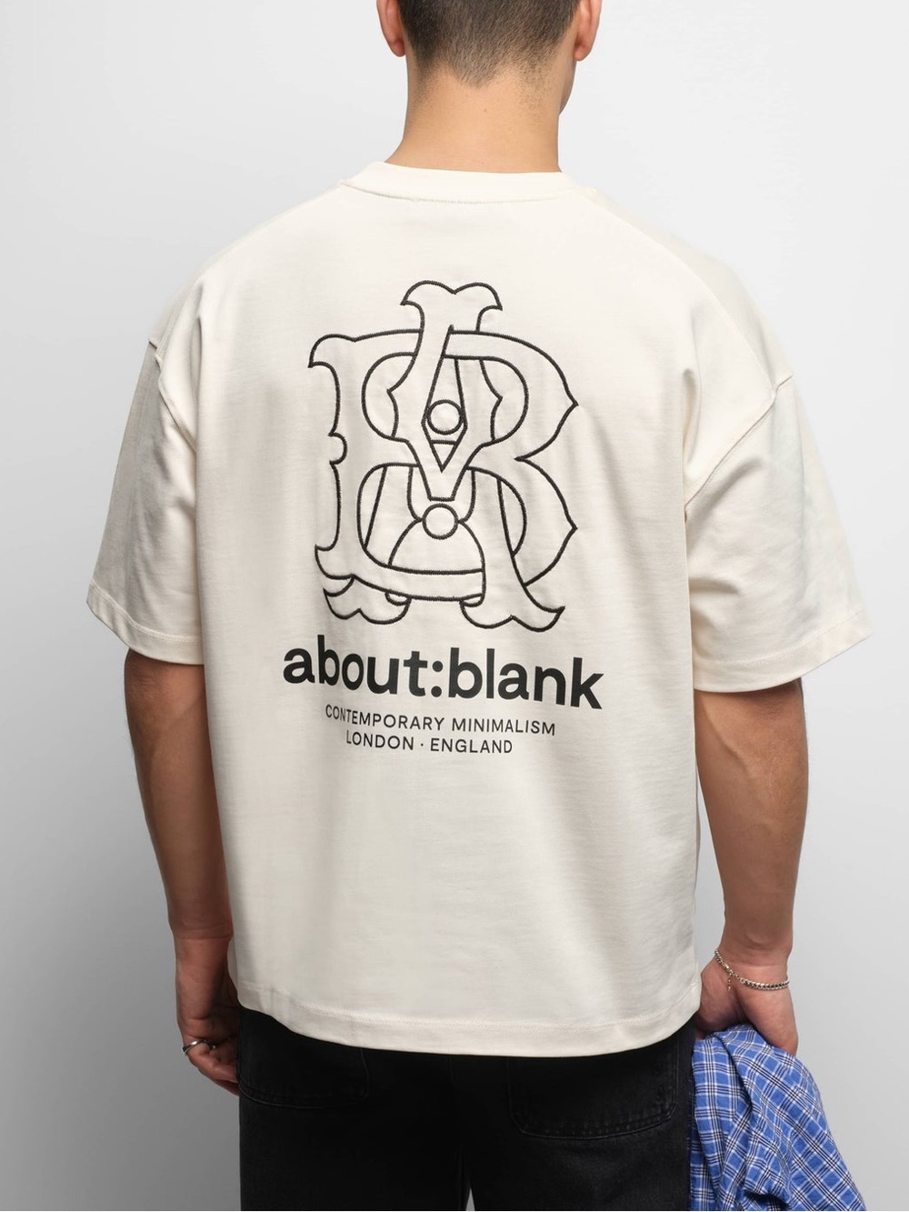 ABOUT:BLANK Men's Emblem Cotton Short Sleeve Crew Neck